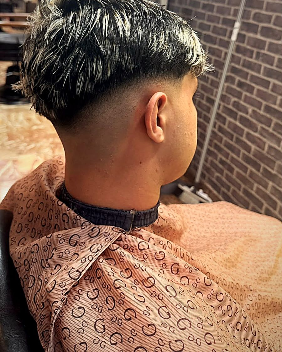 Mechas sobre degradado