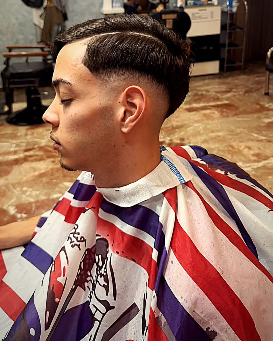 Raya lateral con fade